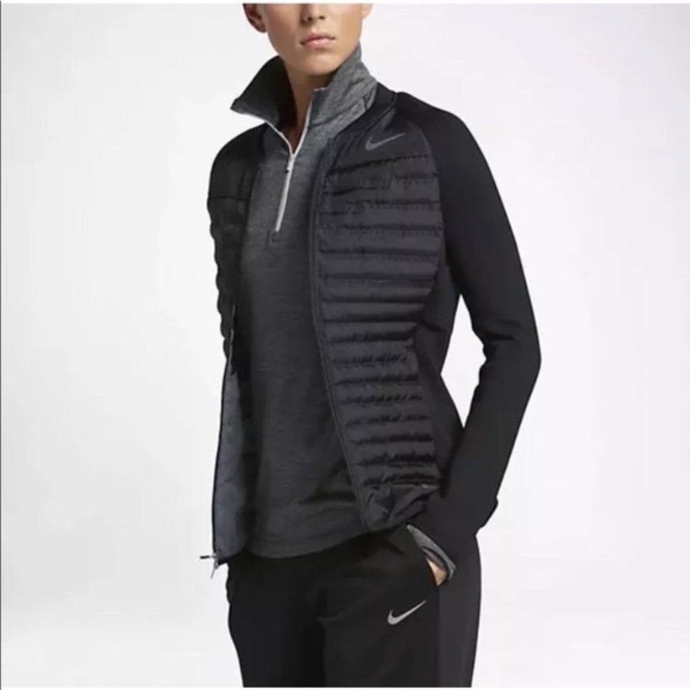 Nike Black Aeroloft Combo Women's Golf Jacket